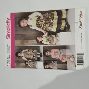 3 for $15 Simplicity 18" Doll & Me Sun Dress Sewing Pattern NEW Sizes 3-8